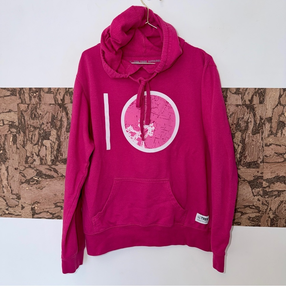 🌺 tentree Pink Graphic Hoodie